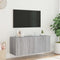 vidaXL - Tv-wandmeubel - met - LED-verlichting - 100x35x41 - cm - grijs - sonoma