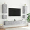 vidaXL - Tv-wandmeubel - met - LED-verlichting - 100x35x41 - cm - betongrijs