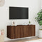 vidaXL - Tv-wandmeubel - met - LED-verlichting - 100x35x41 - cm - bruineikenkleur