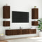 vidaXL - Tv-wandmeubel - met - LED-verlichting - 100x35x41 - cm - bruineikenkleur