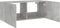 vidaXL - Tv-wandmeubel - met - LED-verlichting - 100x35x41 - cm - betongrijs