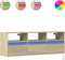 vidaXL - Tv-wandmeubel - met - LED-verlichting - 130x31x45 - cm - sonoma - eiken