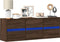 vidaXL - Tv-wandmeubel - met - LED-verlichting - 130x31x45 - cm - bruin - eikenkleur