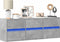 vidaXL - Tv-wandmeubel - met - LED-verlichting - 130x31x45 - cm - betongrijs