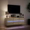 vidaXL - Tv-wandmeubel - met - LED-verlichting - 130x31x45 - cm - sonoma - eiken