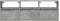 vidaXL - Tv-wandmeubel - met - LED-verlichting - 130x31x45 - cm - betongrijs