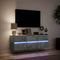vidaXL - Tv-wandmeubel - met - LED-verlichting - 130x31x45 - cm - betongrijs