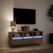vidaXL - Tv-wandmeubel - met - LED-verlichting - 130x31x45 - cm - bruin - eikenkleur