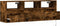 vidaXL - Tv-wandmeubel - met - LED-verlichting - 130x31x45 - cm - gerookt - eiken
