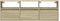 vidaXL - Tv-wandmeubel - met - LED-verlichting - 130x31x45 - cm - sonoma - eiken