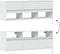 vidaXL - Tv-wandmeubel - met - LED-verlichting - 130x31x45 - cm - wit