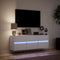 vidaXL - Tv-wandmeubel - met - LED-verlichting - 130x31x45 - cm - wit