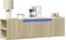 vidaXL - Tv-wandmeubel - met - LED-verlichting - 135x31x39,5 - cm - sonoma - eiken