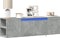 vidaXL - Tv-wandmeubel - met - LED-verlichting - 135x31x39,5 - cm - betongrijs