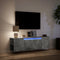 vidaXL - Tv-wandmeubel - met - LED-verlichting - 135x31x39,5 - cm - betongrijs