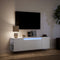 vidaXL - Tv-wandmeubel - met - LED-verlichting - 135x31x39,5 - cm - wit
