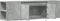 vidaXL - Tv-wandmeubel - met - LED-verlichting - 135x31x39,5 - cm - betongrijs