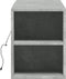 vidaXL - Tv-wandmeubel - met - LED-verlichting - 135x31x39,5 - cm - betongrijs