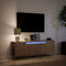 vidaXL - Tv-wandmeubel - met - LED-verlichting - 135x31x39,5 - cm - bruin - eiken