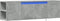 vidaXL - Tv-wandmeubel - met - LED-verlichting - 135x31x39,5 - cm - betongrijs