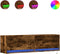 vidaXL - Tv-wandmeubel - met - LED-verlichting - 140x31x38 - cm - gerookt - eiken