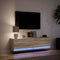vidaXL - Tv-wandmeubel - met - LED-verlichting - 140x31x38 - cm - sonoma - eiken
