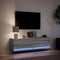 vidaXL - Tv-wandmeubel - met - LED-verlichting - 140x31x38 - cm - grijs - sonoma
