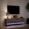 vidaXL - Tv-wandmeubel - met - LED-verlichting - 140x31x38 - cm - bruin - eikenkleur