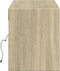 vidaXL - Tv-wandmeubel - met - LED-verlichting - 140x31x38 - cm - sonoma - eiken
