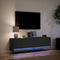 vidaXL - Tv-wandmeubel - met - LED-verlichting - 140x31x38 - cm - zwart