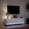 vidaXL - Tv-wandmeubel - met - LED-verlichting - 140x31x38 - cm - wit
