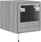 vidaXL - Tv-wandmeubel - met - LED-verlichting - 30,5x35x30 - cm - grijs - sonoma