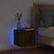 vidaXL - Tv-wandmeubel - met - LED-verlichting - 30,5x35x30 - cm - bruineiken