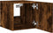 vidaXL - Tv-wandmeubel - met - LED-verlichting - 30,5x35x30 - cm - gerookt - eiken