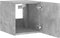 vidaXL - Tv-wandmeubel - met - LED-verlichting - 30,5x35x30 - cm - betongrijs