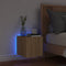 vidaXL - Tv-wandmeubel - met - LED-verlichting - 30,5x35x30 - cm - sonoma - eiken