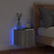 vidaXL - Tv-wandmeubel - met - LED-verlichting - 30,5x35x30 - cm - grijs - sonoma