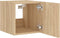 vidaXL - Tv-wandmeubel - met - LED-verlichting - 30,5x35x30 - cm - sonoma - eiken