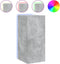 vidaXL - Tv-wandmeubel - met - LED-verlichting - 30,5x35x70 - cm - betongrijs