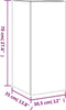 vidaXL - Tv-wandmeubel - met - LED-verlichting - 30,5x35x70 - cm - bruineikenkleur