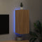 vidaXL - Tv-wandmeubel - met - LED-verlichting - 30,5x35x70 - cm - sonoma - eiken