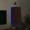 vidaXL - Tv-wandmeubel - met - LED-verlichting - 30,5x35x70 - cm - bruineikenkleur