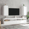 vidaXL - Tv-wandmeubel - met - LED-verlichting - 30,5x35x70 - cm - wit