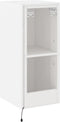 vidaXL - Tv-wandmeubel - met - LED-verlichting - 30,5x35x70 - cm - wit