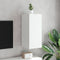 vidaXL - Tv-wandmeubel - met - LED-verlichting - 30,5x35x70 - cm - wit