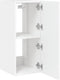 vidaXL - Tv-wandmeubel - met - LED-verlichting - 30,5x35x70 - cm - wit