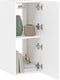 vidaXL - Tv-wandmeubel - met - LED-verlichting - 30,5x35x70 - cm - wit