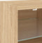 vidaXL - Tv-wandmeubel - met - LED-verlichting - 30x28,5x30 - cm - sonoma - eiken