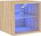 vidaXL - Tv-wandmeubel - met - LED-verlichting - 30x28,5x30 - cm - sonoma - eiken