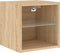 vidaXL - Tv-wandmeubel - met - LED-verlichting - 30x28,5x30 - cm - sonoma - eiken